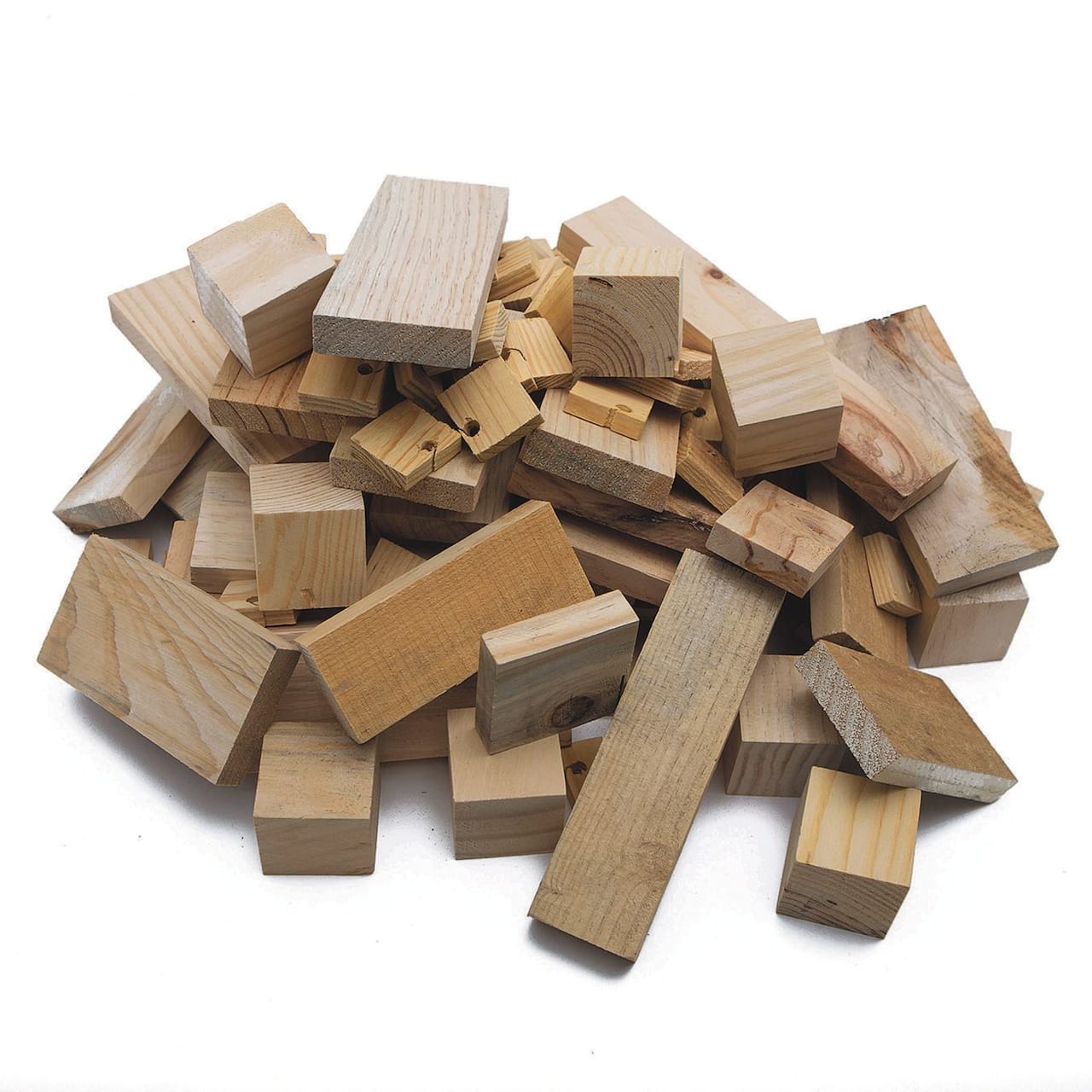 S&S Worldwide® Scrap Wood Pieces Box, 10lbs.